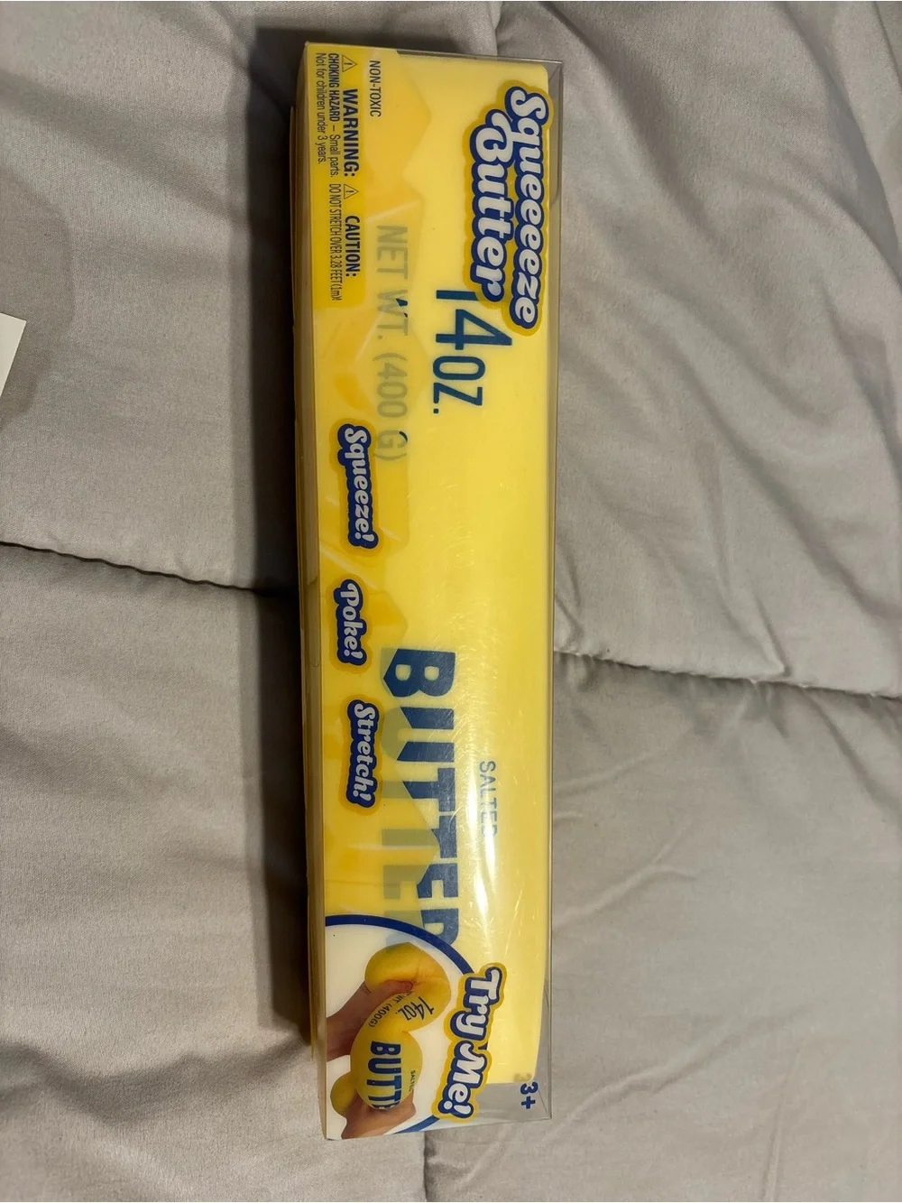 Source Unknown Yellow Squeeze Butter 4oz Kids Sensory Toy
